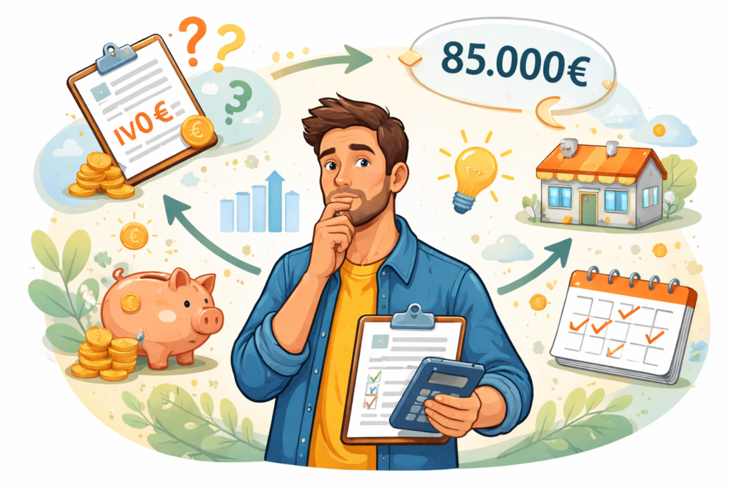 Autónomo valorando el límite de facturación y las implicaciones del IVA franquiciado en su negocio